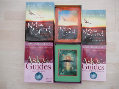 ''NATIVE SPIRIT'' & ''ASK YOUR GUIDES'' Zwei Orakelkarten & Ratgebersets.