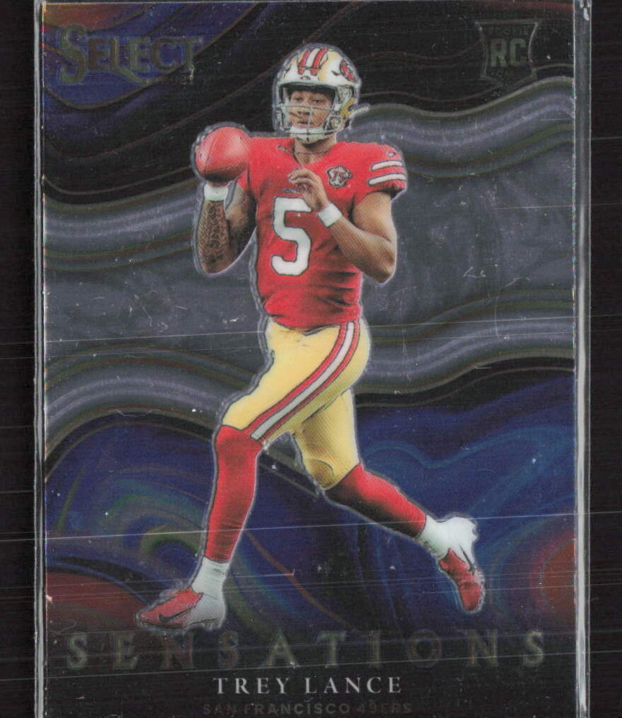 2021 Panini Select #SEN-12 Trey Lance Sensations San Francisco 49ers (D)