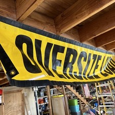 Oversize Warning Products - Grommet Oversize Load Sign 18" x 84" Safety Flag