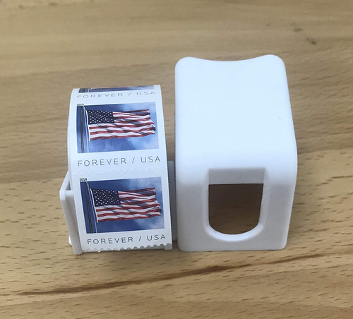 Briefmarke Rollenhalter Spender 100 Stempel US Forever Briefmarken Büro Zuhause Schreibtisch - Bild 11 von 12