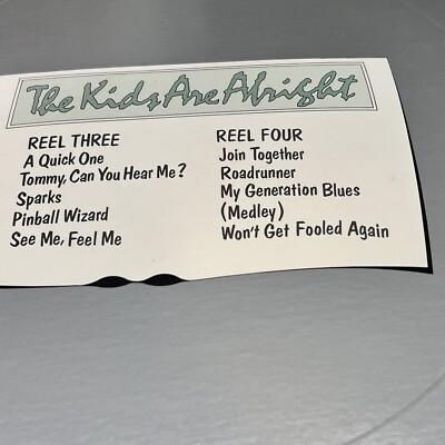The WHO The Kids Are Alright Double Vinyl LP Bonus Booklet 1979