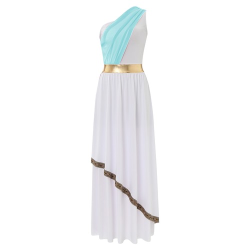 DE Damen Griechische Göttin Kostüm Römische Kleid Griechin Römerin Toga Kostüm - Bild 30 von 62