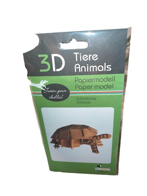 3D Tiere Papiermodell Schildkröte v. Fridolin Neu!