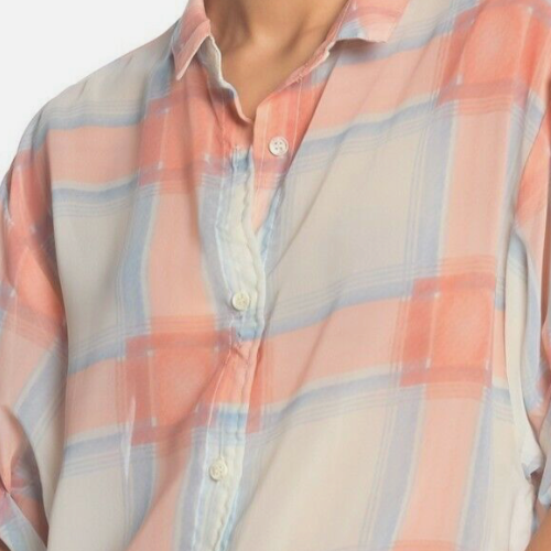 H&M | Sheer Button-down, Collared, Sleeveless Blouse | With a High-low