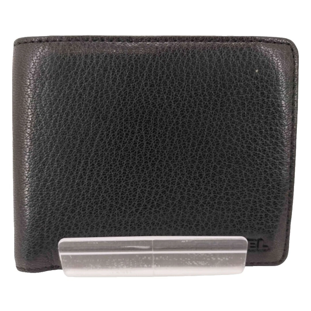 Carteras de cuero negro Diesel para hombres