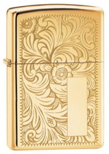 BRIQUET ZIPPO ESSENCE NEUF - VENETIAN OR ( Original , Tempete , Collection )