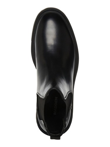 Madden Para Hombre Negro Goring Confort Aillem Puntera Redonda Botas de Cuña Zapatos 9.5 EE. UU. - Imagen 3 de 3