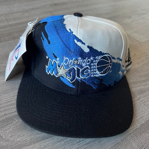 NWT Orlando Magic Logo Athletic Splash Wool NBA Snapback Hat Vintage - Picture 3 of 6