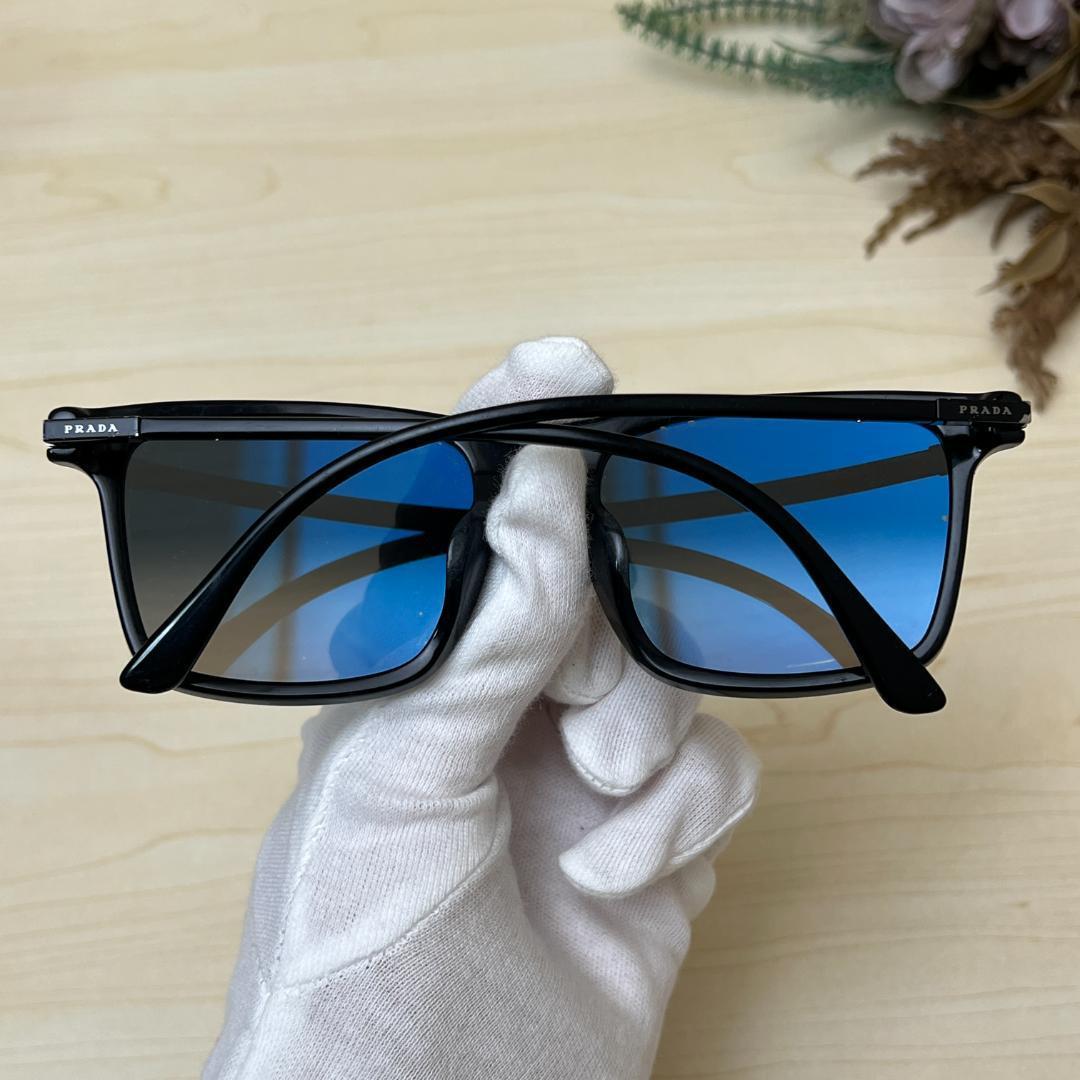 PRADA Wellington Sunglasses Black Color Plastic Casual PRADA Wellington Sunglasses Black Color Plastic Casual