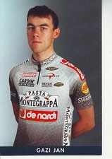 CYCLING cycling card GAZI JAN team DE NARDI PASTA MONTEGRAPPA 2001