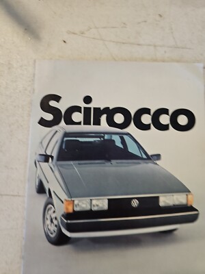 1982 VOLKSWAGEN SCIROCCO ORIGINAL DEALER SALES BROCHURE CATALOG