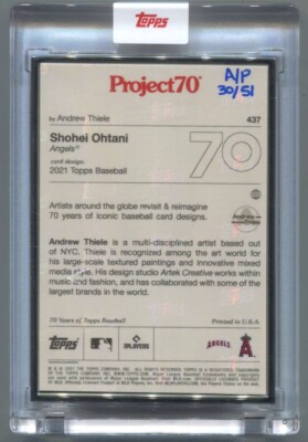 2021 Topps Project 70 - 2021 Topps Baseball Shohei Ohtani #437
