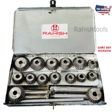 Seat And Carbon Steel Face HCS Cutter Set 15 Pcs  with Metal Box  USA