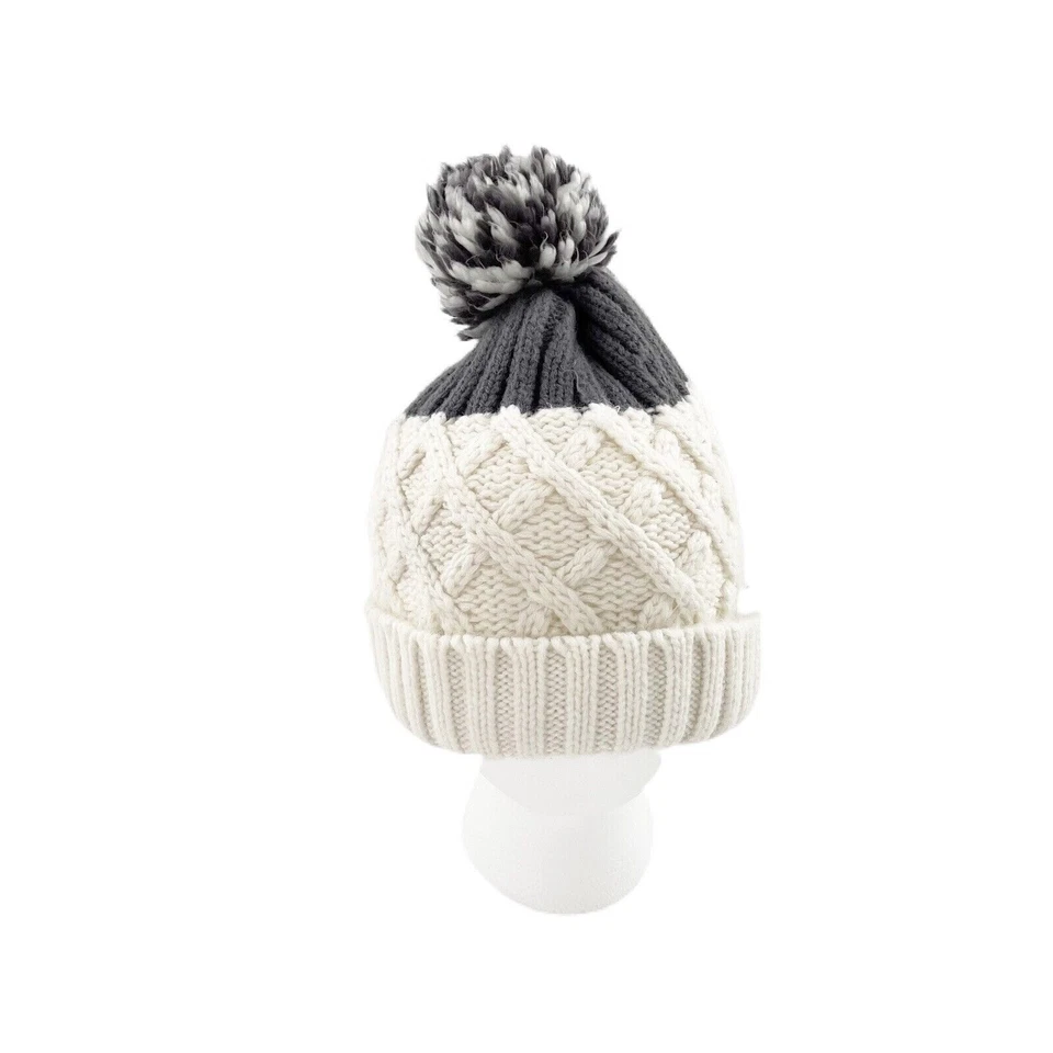 Carters Niños Invierno Gorro Sombrero Mitones Conjunto Gris Tejido Talla 4-8 Clima Frío b Foto 2 de 4