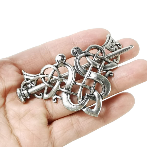GXXMEI 8PCS Hair Clips, Viking Celtic Hair Sticks, Celtic Knot Hairpin, Retro Si - Picture 2 of 12