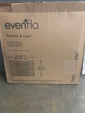 Evenflo Position  Lock Adjustable Baby Gate, For Infants  Pets, 26"-42", Wood
