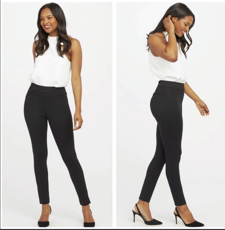 Spanx The Black Back Seam SKINNY Pants Size Large 20251R for sale online