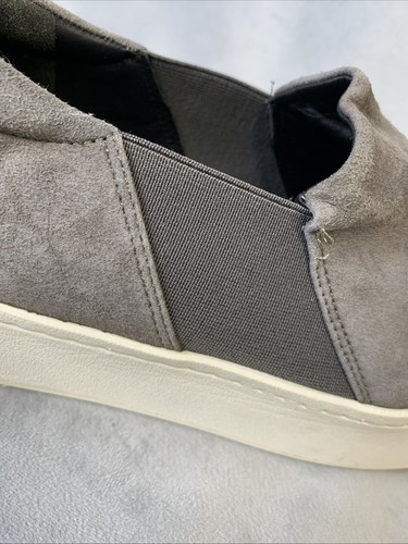 Vince Shoes Men's Size 9.5M Gray Suede Slip-On Platform Sneaker - Picture 9 of 21