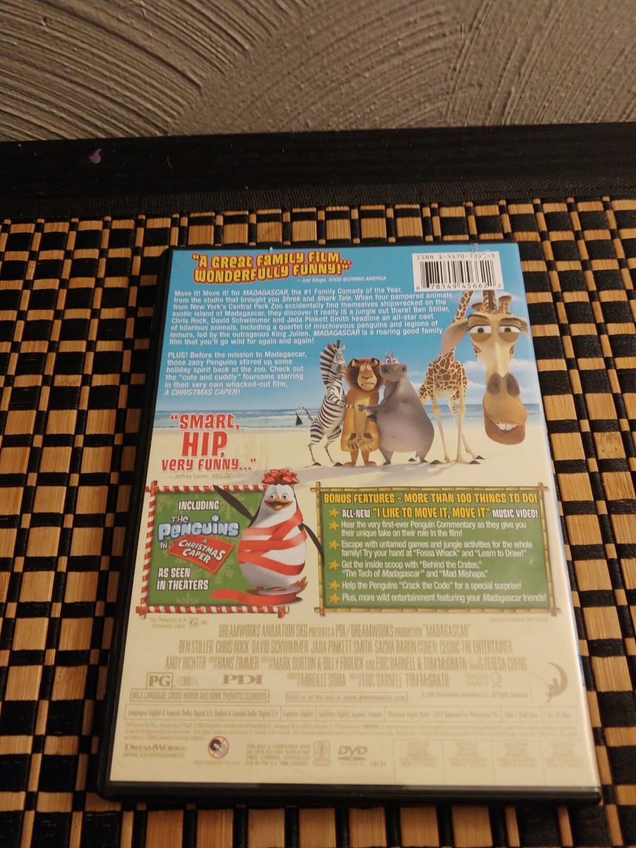 Madagascar (DVD, 2005, Widescreen) K2 | eBay