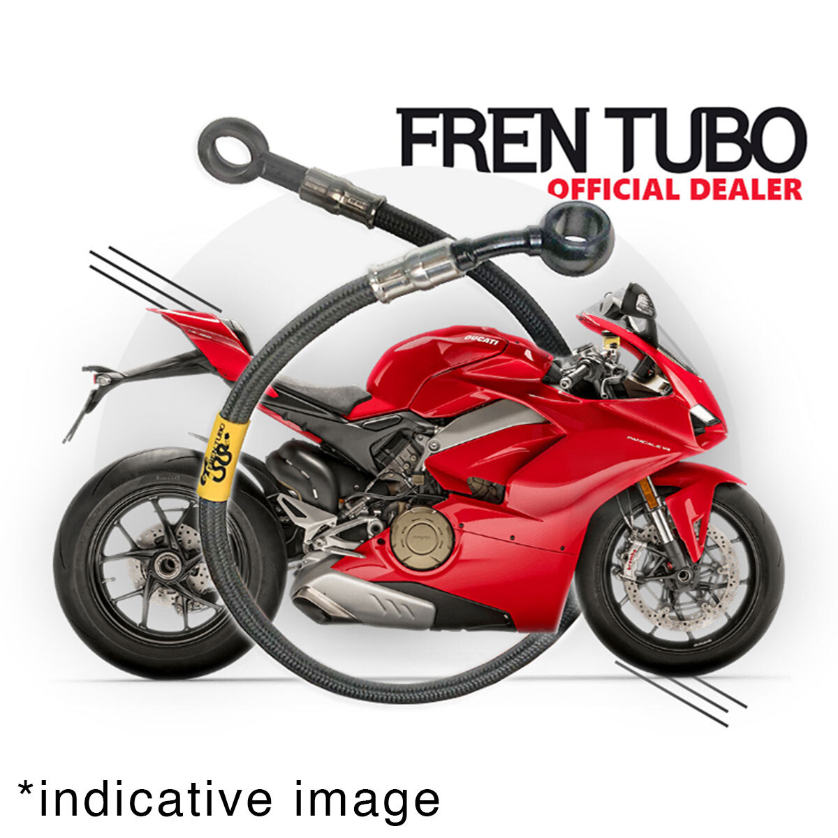 Frentubo brake hose type 4 in carbon Kawasaki ZR7 1999>2003/ZR7S