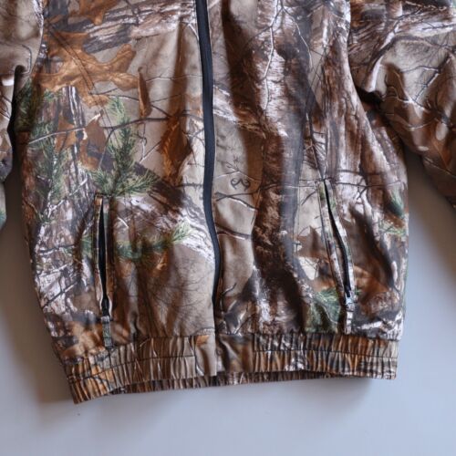 RealTree Camo Camouflage Bomber Jacket Hood Youth Boys Kids XL 14-16 Hunting - Picture 3 of 5