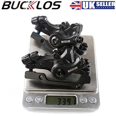 BUCKLOS Bicycle Disc Brake Caliper Mechanical MTB Cycling Front Rear Linear Pull - Image 1 of 4
