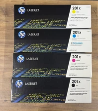 HP 201X Black, Cyan, Magenta, Yellow High-yield Toner Cartridges (4-pack)