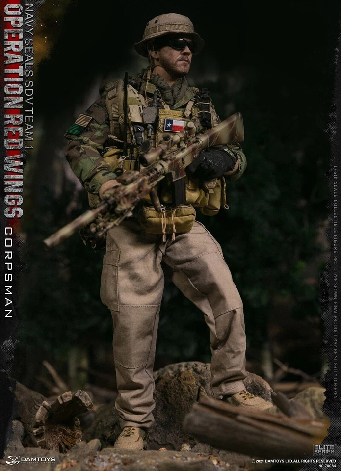 DAMTOYS 78084 NAVY SEALS SDV TEAM 1 Corpsman Operation Red Wings 1/6 FIGURE - Image 2 of 4