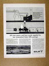 1962 Solar Gas Trubine EFL Package heat power system diagram vintage print Ad