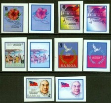 Samoa 1987 Independence PROGRESSIVE MASTER PROOF sets