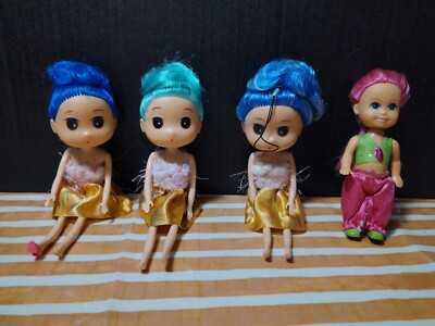 6'' Ddung Dolls Cute Asian Fashion Doll Lot Of 4.  keychain / Backpack/Ornament