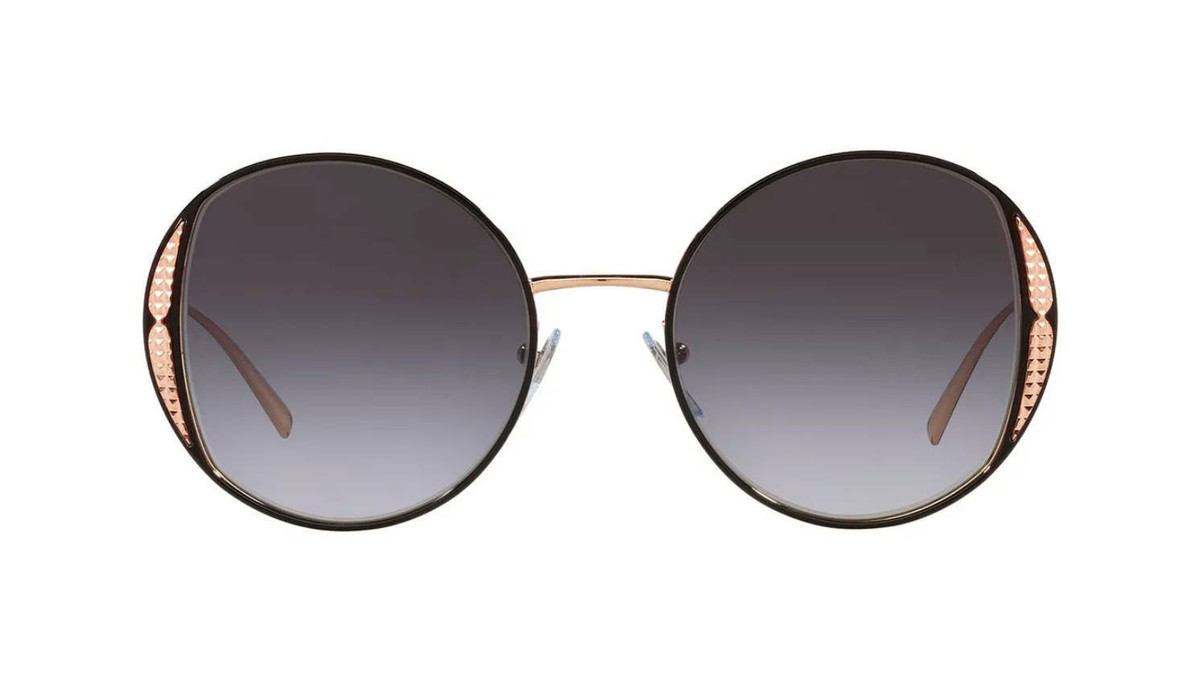 Bvlgari BV6169 Pink Gold Sunglasses Bvlgari BV 6169 Rose Gold And Black/Grey Shaded (2023/8G  main image 4