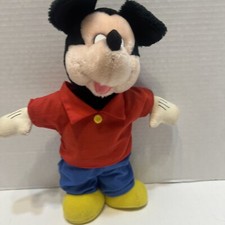 RARE Applause Walt Disney Mickey Mouse 12" Standing Clothed Plush Doll 14765