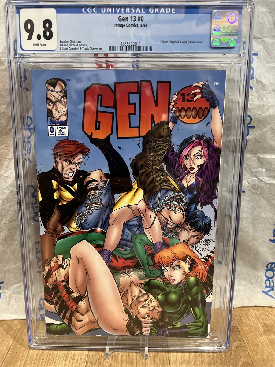 GEN 13 #0 1994 CGC 9.8 Comic Graded Image Comics J Scott Campbell
