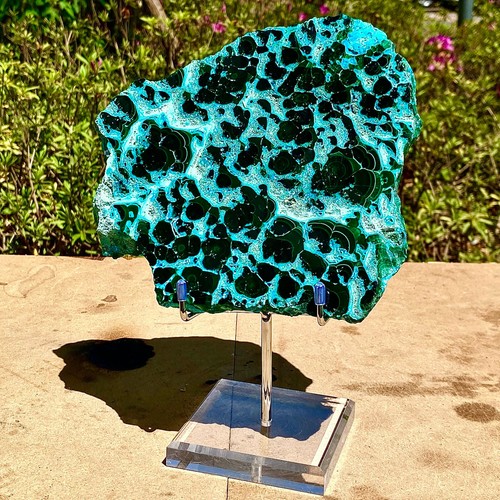 2.53LB Natural polyophthalmic Silicon malachite crystal gloss mineral specimen - 第 4/15 張圖片