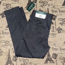 Lauren Ralph Lauren NWT Big Boys Solid Medium Grey Suiting Pants SIZE 24W/8R
