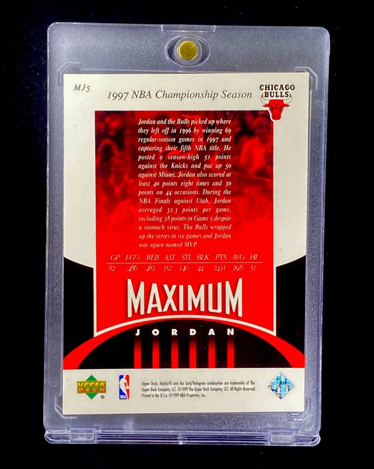 MICHAEL JORDAN DIAMANTE REFRACTOR SP HOLO NBA Tarjeta Rara PLATA - BULLS Foto 3 de 4