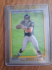2001 Topps Drew Brees RC #328 San Diego Chargers Rookie Card! MINT CONDITION. rookie card picture