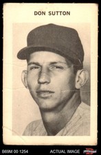 1969 Milton Bradley Don Sutton Dodgers HOF 1.5 - FAIR