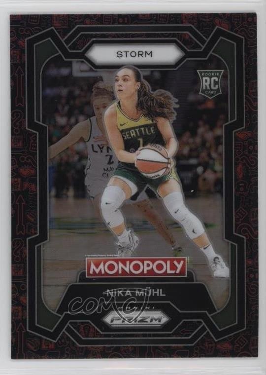 2024 Panini Prizm Monopoly WNBA Classic Icons Red Prizm Nika Muhl #4 00c5