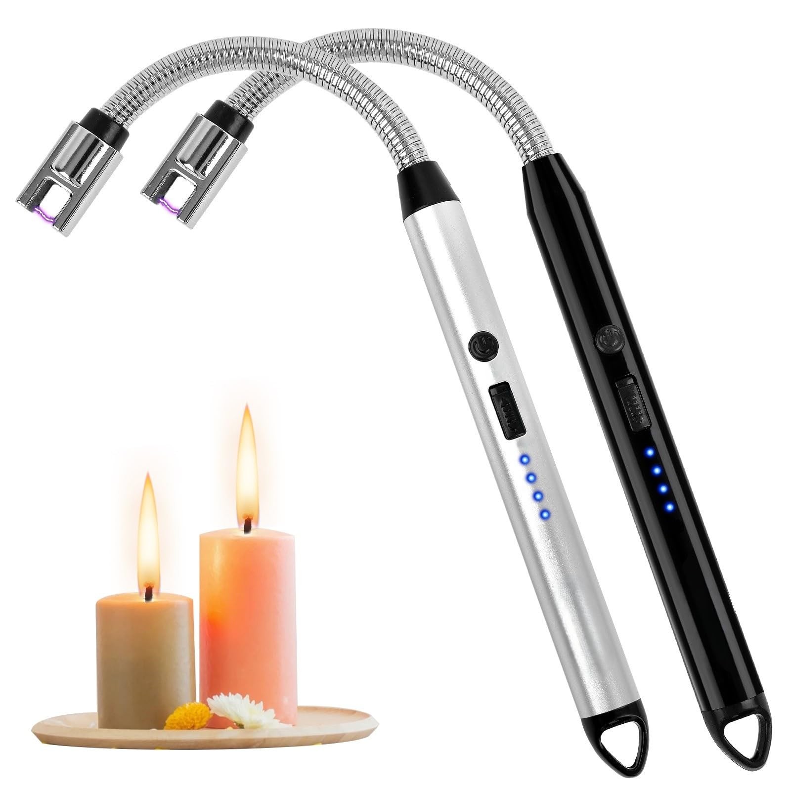 Set &ndash; Rechargeable Plasma Arc Lighters With Flexibl...