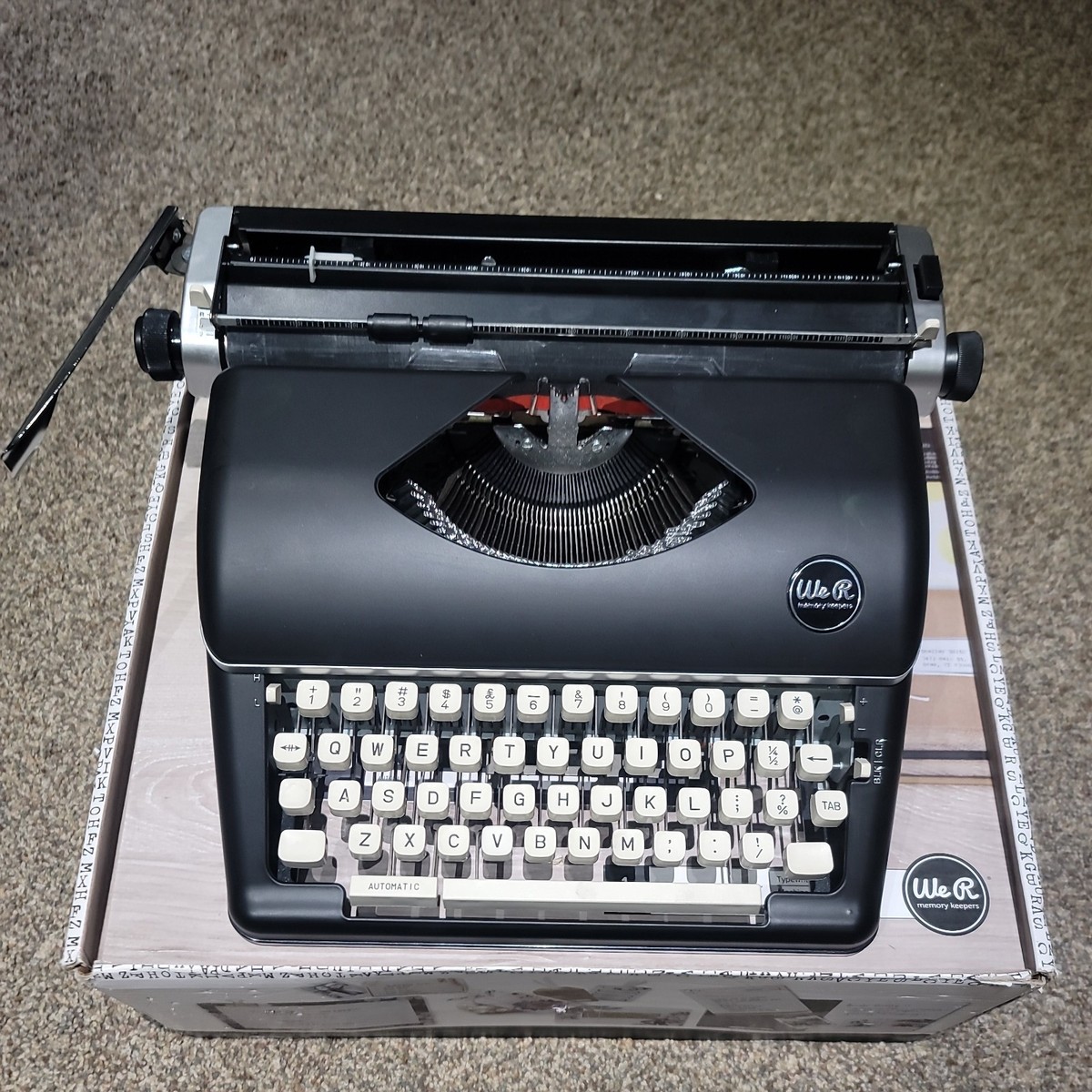 We R Memory Keepers Portable Typewriter Typecast Used-nice! | eBay