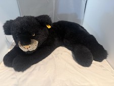 STEIFF MOLLY BLACK PANTHER 24" PLUSH STUFFED ANIMAL W/EAR TAG BUTTON 103889