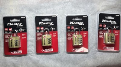 4 Pack Master Lock 4680DNKL Travel Sentry Approved  TSA Accepted NEW