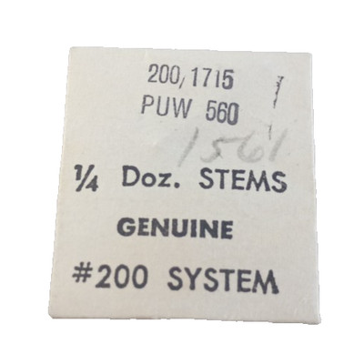 PUW 560 Winding Stem watch part #200/1715f Tap 10