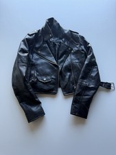 Pull And Bear Womens Faux Leather  Black Jack...