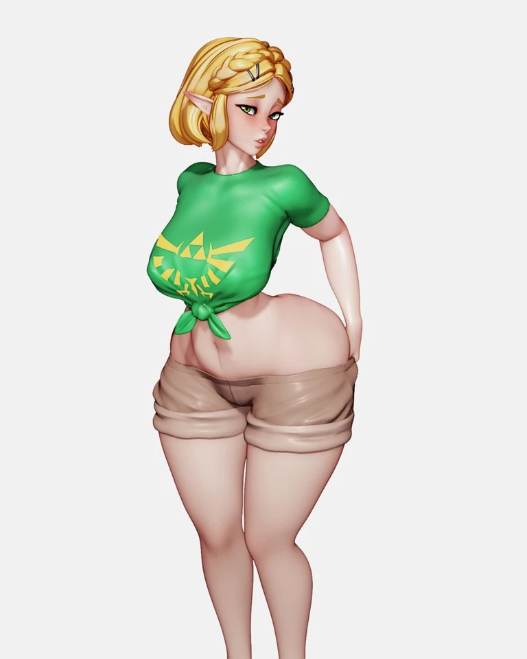 Kit de garagem miniatura roupa de inverno sexy princesa Zelda - Imagem 2 de 4