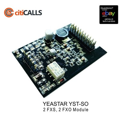 Yeastar YST-SO2M SO2 Analog 1 FXO 1 FXS Module for S20 S200 S300 P550 P560 P570