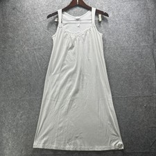 Hanro Nightgown Chemise Womens XS White Mercerized Cotton Lace Jersey Sleepwear