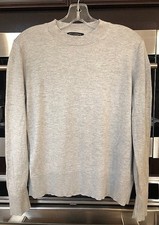 Banana Republic Grey Top Pullover Sweater Silk Cashmere Long Sleeve Very Soft S